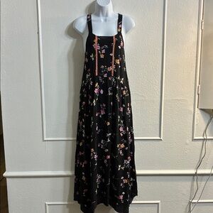kensie floral print sleeveless maxi dress sz.M